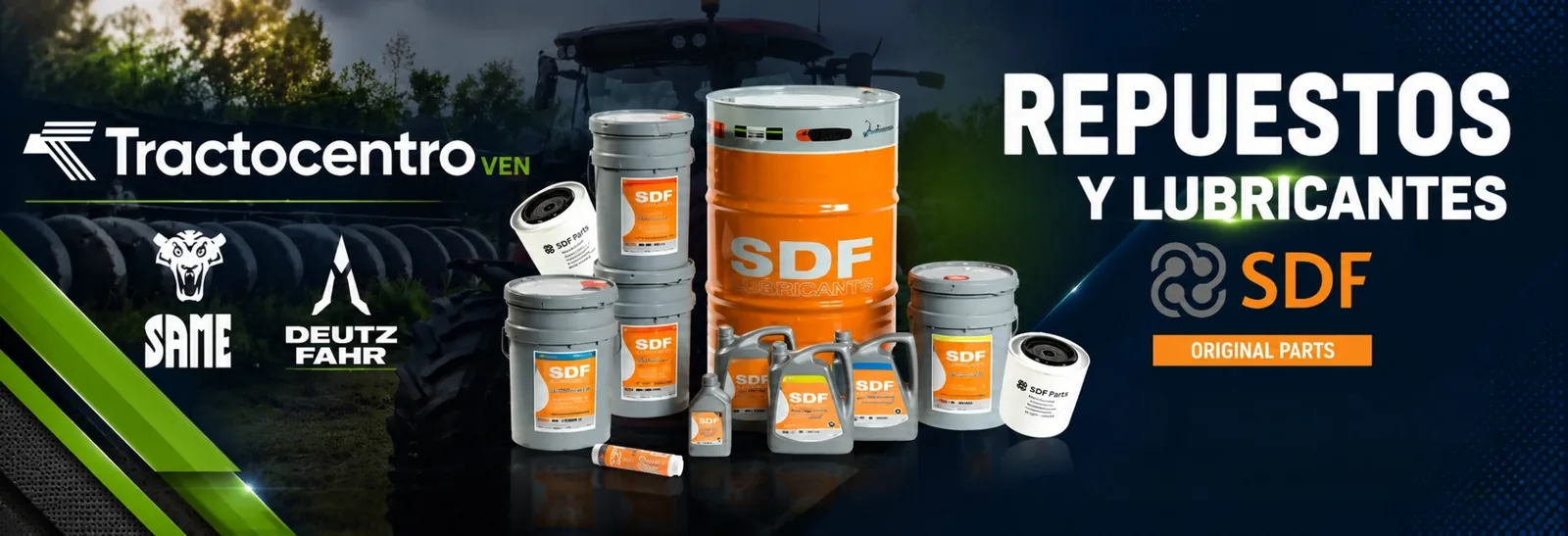 Repuestos y lubricantes SDF Original Parts para SAME y DEUTZ-FAHR